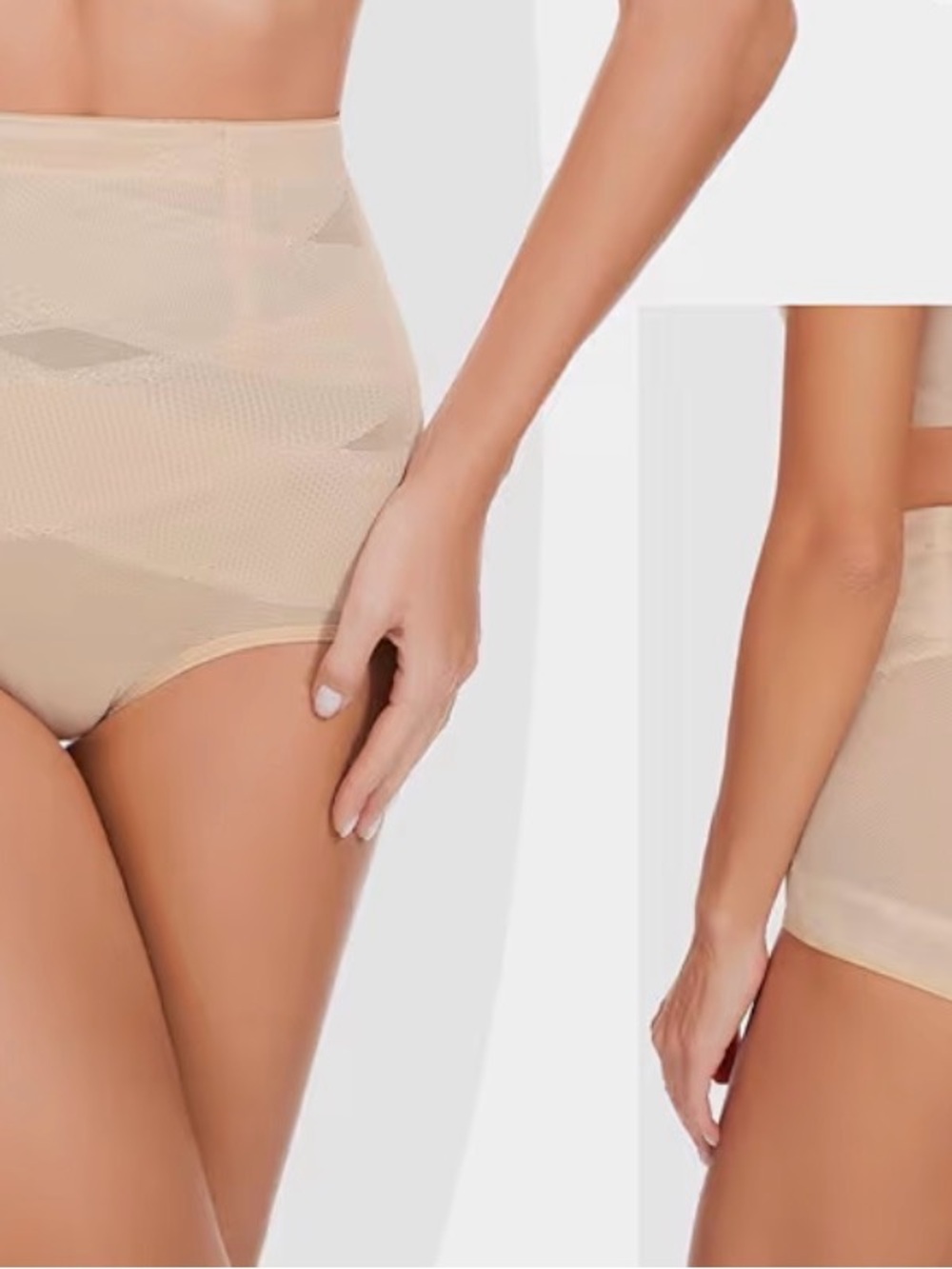 High-Waist Shaping Tummy control shapewear briefs in Nude - Picture 2 of 6
